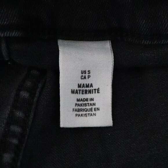 H&M Mama Dark Wash Black Small One Piece Denim Maternity Dungaree Bib Overalls - Picture 13 of 15